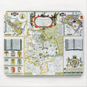 Tapis De Souris Huntington, gravé par Jodocus Hondius