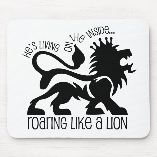 Tapis De Souris Hurlement comme un lion (Devant)