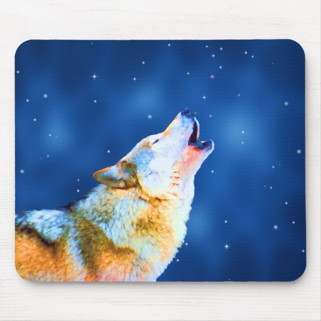 Tapis De Souris Hurlement de minuit Mousepad (Devant)