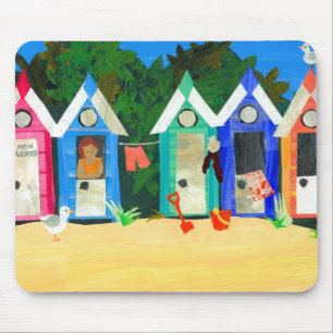 Tapis De Souris Huttes" Mousepad "de plage