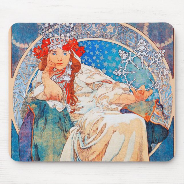 Tapis De Souris Hyacinth, Mucha (Devant)