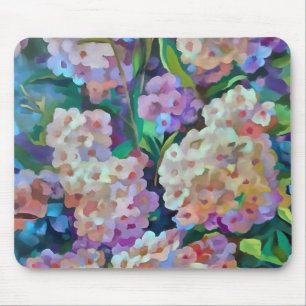 Tapis De Souris Hydrangée artistique Hortensia Art Abstrait floral