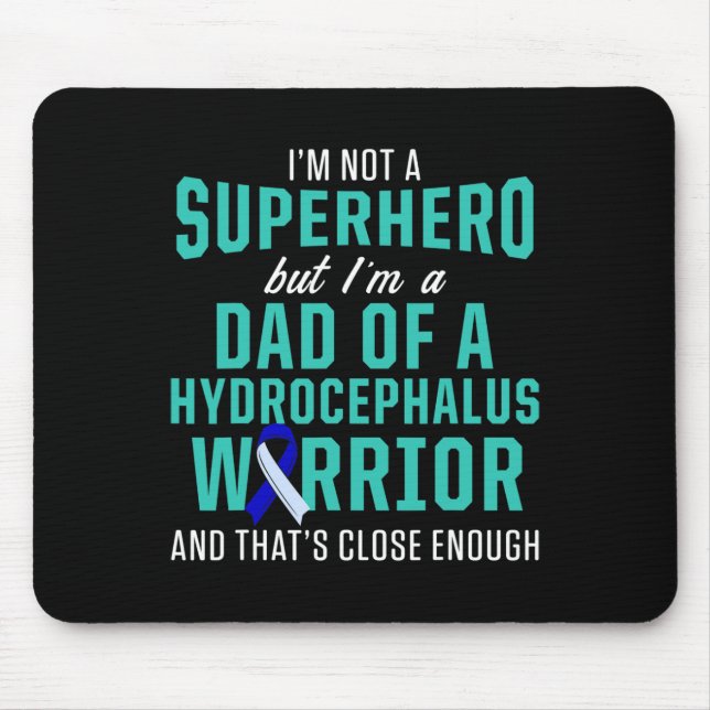 Tapis De Souris Hydrocéphalie Survivor Papa Hero (Devant)