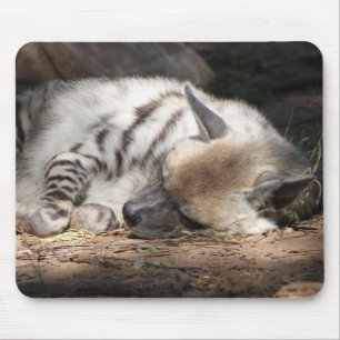 Tapis De Souris hyène rayée de sommeil