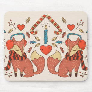 Tapis De Souris Hygee Christmas Fox