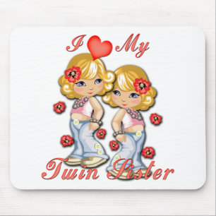 Tapis De Souris I (Coeur) ma soeur jumelle