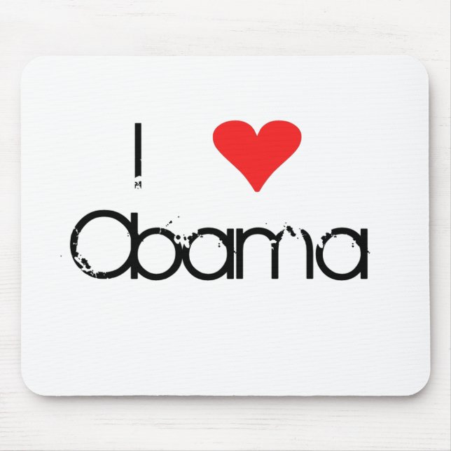Tapis De Souris I coeur Obama Mousepad (Devant)