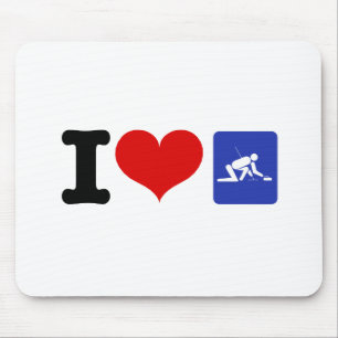 Tapis De Souris I Heart Curling