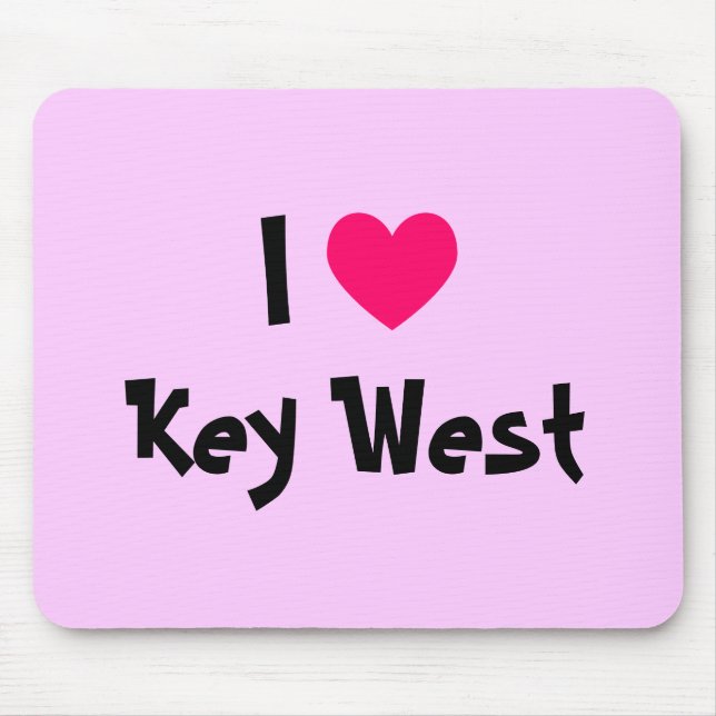 Tapis De Souris I Heart Key West Florida (Devant)