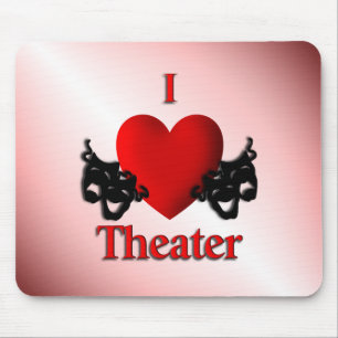 Tapis De Souris I Heart Theater Pink