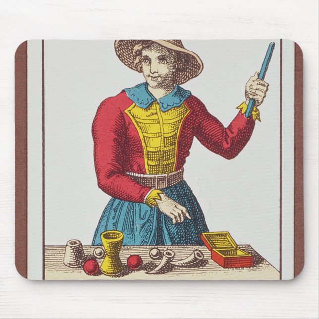 Tapis De Souris I le magicien, sept cartes de tarot (Devant)