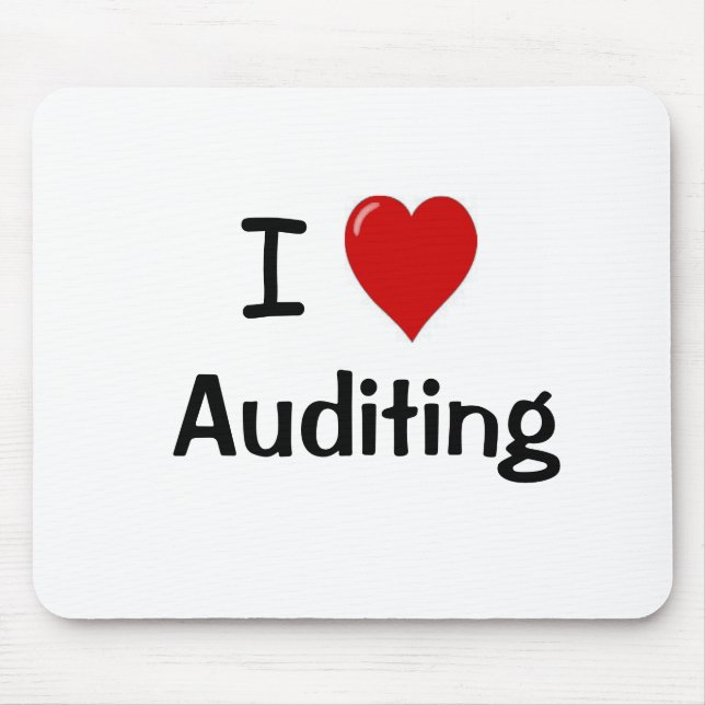 Tapis De Souris I Love Auditing - I Heart Auditing (Devant)