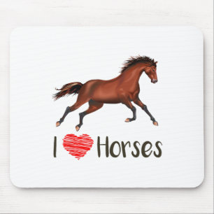 Tapis De Souris I Love Chevaux Équitation équitation équitation Eq