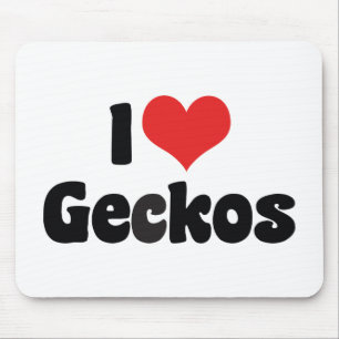 Tapis De Souris I Love Heart Geckos