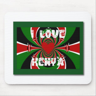 Tapis De Souris I Love Kenya Hakuna Matata Dons