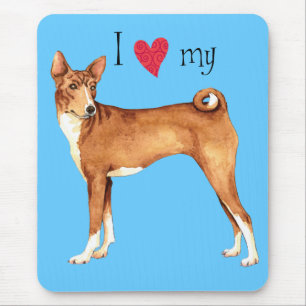 Tapis De Souris I Love my Basenji