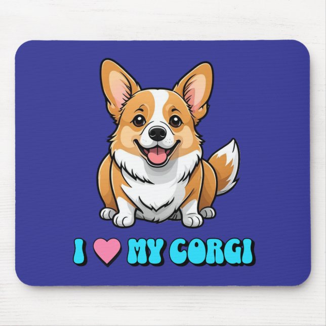 Tapis De Souris I Love My Corgi (Devant)