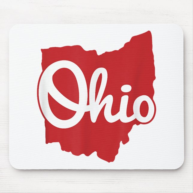 Tapis De Souris I love My Ohio Home Script Ohio (Devant)