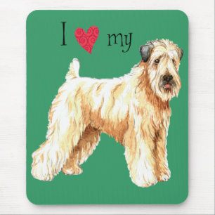 Tapis De Souris I Love my Soft Coated Wheaten Terrier