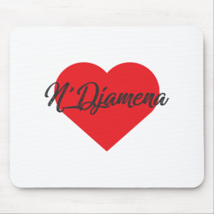 Tapis De Souris I Love N'Djamena - Tchad