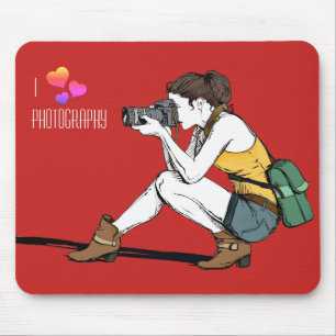 Tapis De Souris I Love Photography Mousepad