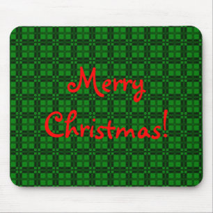 Tapis De Souris I Love Plaid - Christmas Green