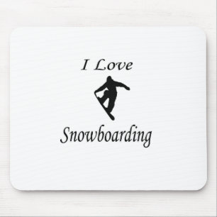 Tapis De Souris I Love Snowboard