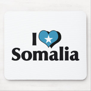 Tapis De Souris I Love Somalia Flag