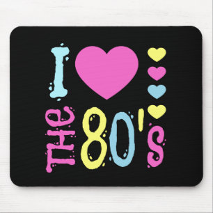 Tapis De Souris I Love the 80s Disco Costume