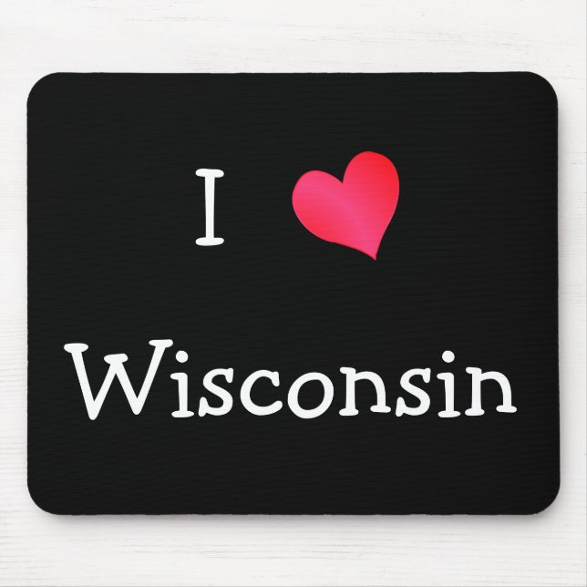 Tapis De Souris I Love Wisconsin (Devant)