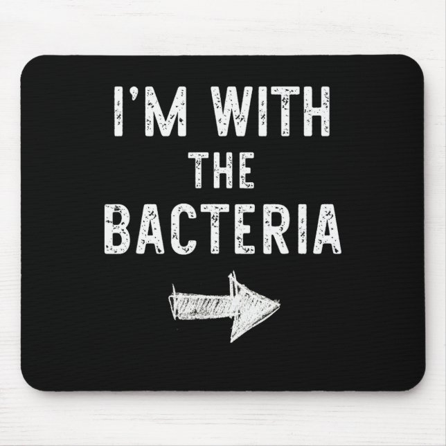 Tapis De Souris I’m With The Bacteria Funny Halloween Couple Costu (Devant)
