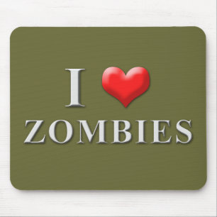 Tapis De Souris I zombis Mousepad 002 de coeur