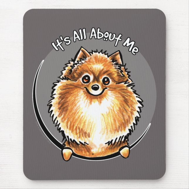 Tapis De Souris IAAM Poméranien orange (Devant)