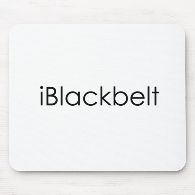 Tapis De Souris iBlackbelt d'arts martiaux (Devant)