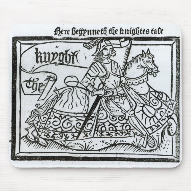 Tapis De Souris "Ici Begynneth le Knightes Tale (Devant)