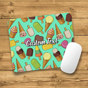 Tapis De Souris Icônes de Crème Glacée