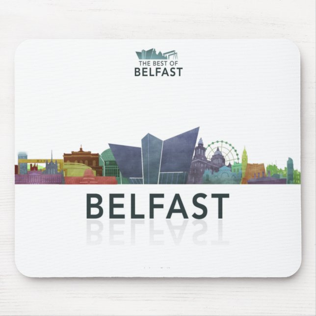 Tapis De Souris Icônes Mousepad de Belfast (Devant)