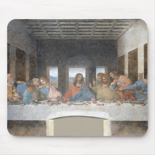 Tapis De Souris Iconique Léonard de Vinci La Dernière Cène (Devant)