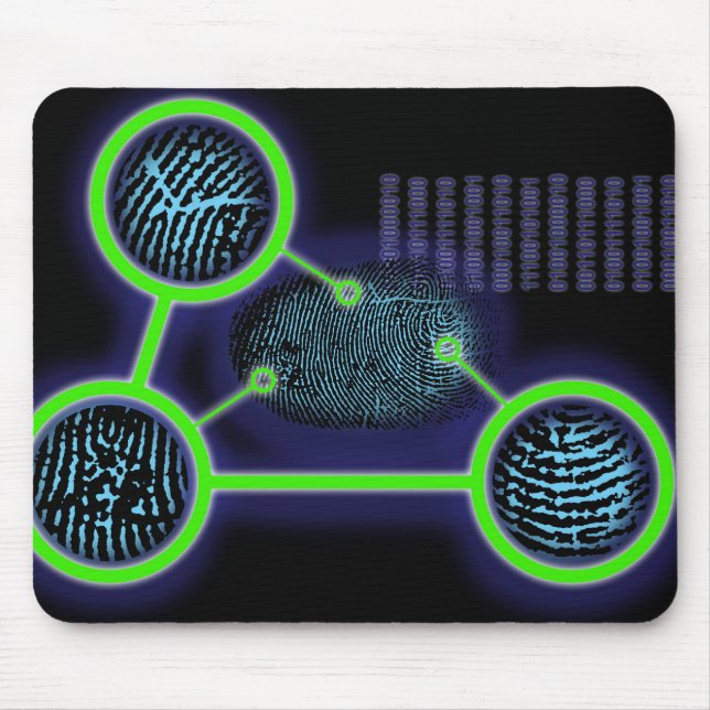 Tapis De Souris Identification d'empreintes digitales (Devant)