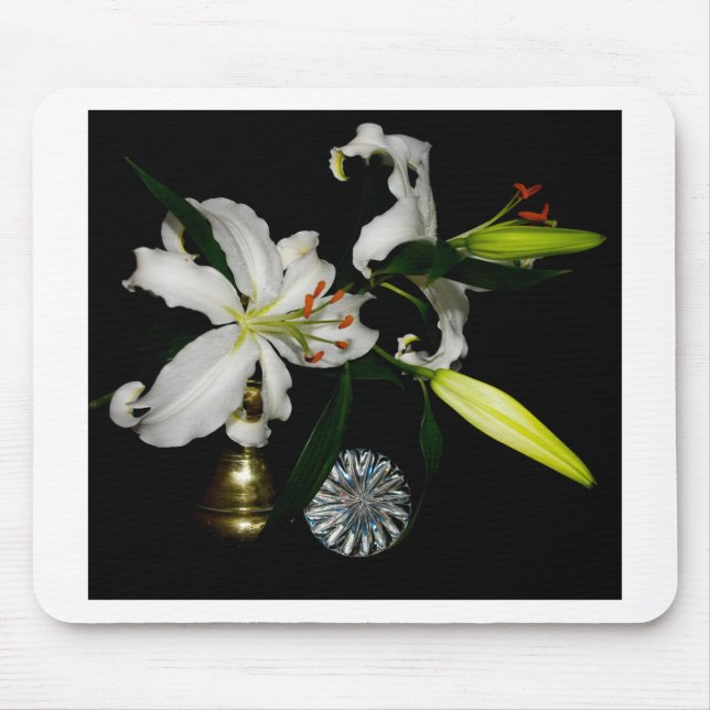 Tapis De Souris Iirsh Design - Collection de laiton et de fleurs (Devant)