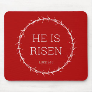 Tapis De Souris Il est ressuscité Jésus Christ Résurrection de