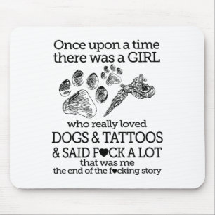 Tapis De Souris Il Était Une Fois Une Fille Aimée Chien Et Ta
