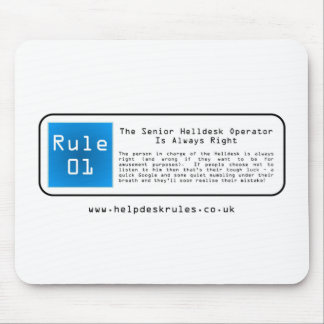 Tapis De Souris IL règles de helpdesk