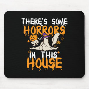 Tapis De Souris Il y a des horreurs dans cette maison Citrouille f