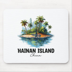 Tapis De Souris Île de Hainan Chine Surf Voyage, Asie Touriste V