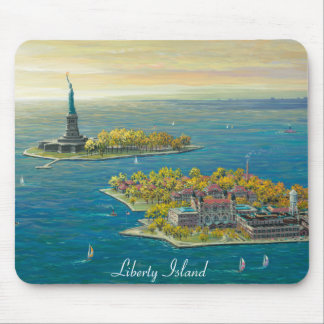 Tapis De Souris Île de liberté, New York