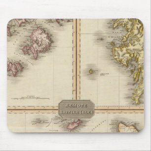 Tapis De Souris Îles britanniques éloignées Jersey et Guernesey