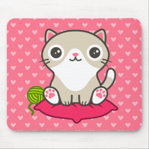 Tapis De Souris Illustration Cute Kitty