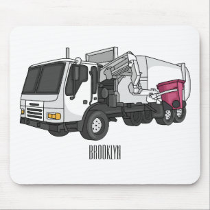 Tapis De Souris Illustration de camion à ordures