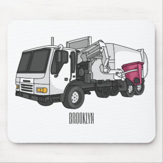 Tapis De Souris Illustration de camion à ordures